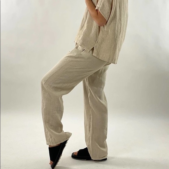 Elemente Clemente linen pants size 2 - Picture 2 of 7